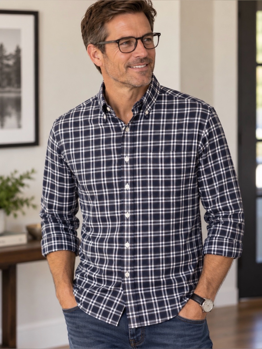 HATHAWAY PLATINUM Men's Long Sleeve Shirt